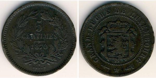 5 Centime 卢森堡 青铜/銅 