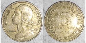 5 Centime 法蘭西第五共和國 青铜/铝 