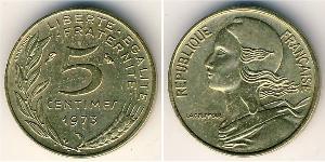 5 Centime 法蘭西第五共和國 青铜/铝 