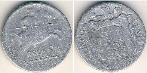 5 Centimo Dictadura de Francisco Franco (1936 - 1975) Aluminio 