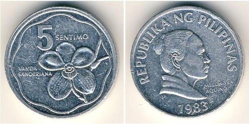 5 Centimo Philippinen Aluminium 