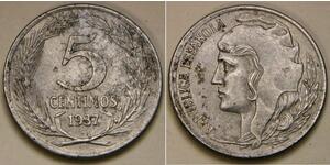 5 Centimo Segunda República Española (1931 - 1939) Iron 