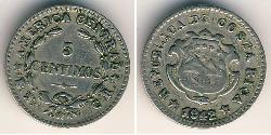 5 Centimo Costa Rica Kupfer/Nickel 