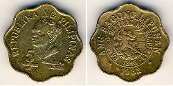 5 Centimo Filipinas Latón 