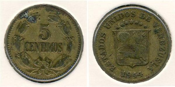 5 Centimo Venezuela Messing 