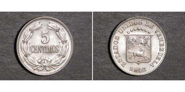5 Centimo Venezuela Ottone 
