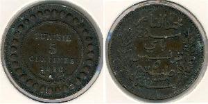 5 Centimo Tunisia 青铜 