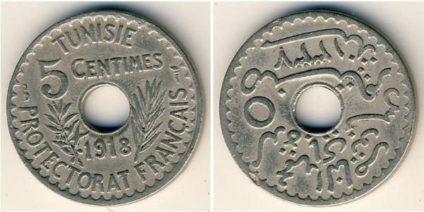 5 Centimo Tunisia 青铜/镍 