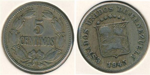 5 Centimo Venezuela 黃銅 