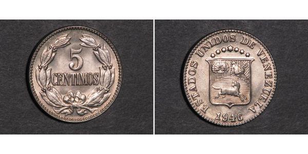 5 Centimo Venezuela 黃銅 