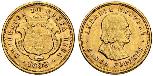 5 Colon Costa Rica Gold 