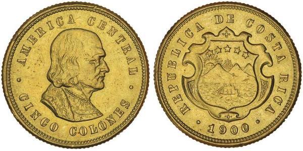 5 Colon Costa Rica Gold 