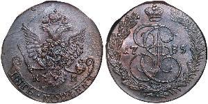 5 Copeca Impero russo (1720-1917) Rame Caterina II (1729-1796)