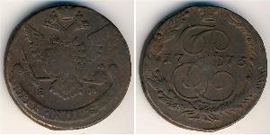 5 Copeca Impero russo (1720-1917) Rame Caterina II (1729-1796)
