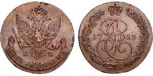 5 Copeca Impero russo (1720-1917) Rame Caterina II (1729-1796)
