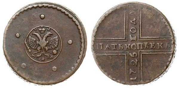 5 Copeca Impero russo (1720-1917) Rame 