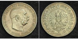 5 Corona Autriche-Hongrie (1867-1918) Argent Franz Joseph I (1830 - 1916)