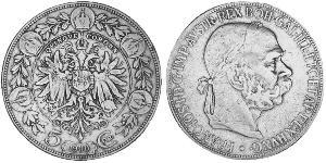 5 Corona Autriche-Hongrie (1867-1918) Argent Franz Joseph I (1830 - 1916)