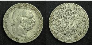 5 Corona Impero austro-ungarico (1867-1918) Argento Franz Joseph I (1830 - 1916)