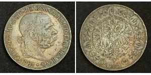 5 Corona Impero austro-ungarico (1867-1918) Argento Franz Joseph I (1830 - 1916)