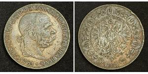 5 Corona Impero austro-ungarico (1867-1918) Argento Franz Joseph I (1830 - 1916)