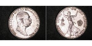 5 Corona Imperio austrohúngaro (1867-1918) Plata Franz Joseph I (1830 - 1916)