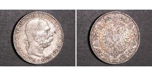 5 Corona Imperio austrohúngaro (1867-1918) Plata Franz Joseph I (1830 - 1916)