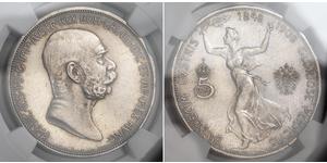 5 Corona Austria-Hungary (1867-1918) Silver Franz Joseph I (1830 - 1916)