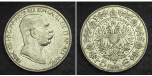 5 Corona Austria-Hungary (1867-1918) Silver Franz Joseph I (1830 - 1916)