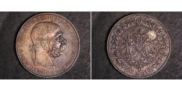 5 Corona Австро-Венгрия (1867-1918) Серебро Франц Иосиф I (1830 - 1916)