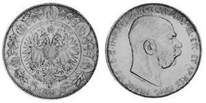 5 Corona Австро-Угорщина (1867-1918) Срібло Франц Иосиф I (1830 - 1916)
