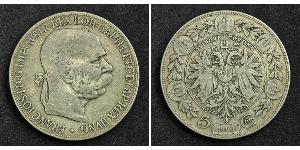 5 Corona Австро-Угорщина (1867-1918) Срібло Франц Иосиф I (1830 - 1916)