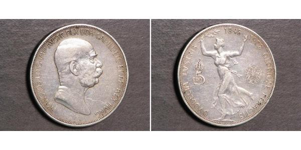 5 Corona Австро-Угорщина (1867-1918) Срібло Франц Иосиф I (1830 - 1916)