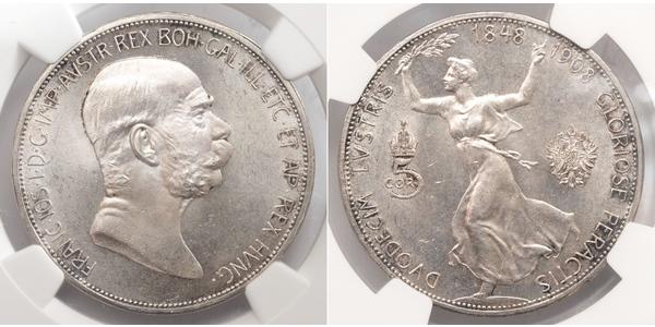 5 Corona 奥匈帝国 (1867 - 1918) 銀 弗朗茨·约瑟夫一世 (1830 - 1916)
