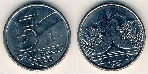 5 Cruzeiro Brasil Níquel/Cobre 