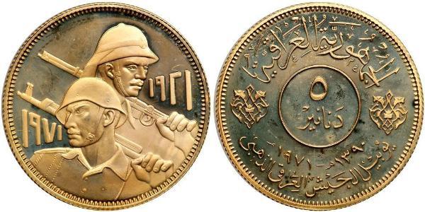 5 Dinar Irak Or 