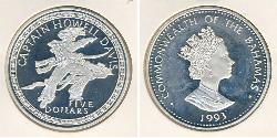5 Dollar Bahamas Argent 