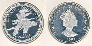 5 Dollar Bahamas Argent 