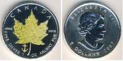 5 Dollar Canada Argent 