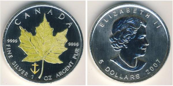 5 Dollar Canada Argent 