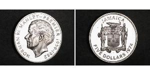 5 Dollar Jamayica (1962 - ) Argent 