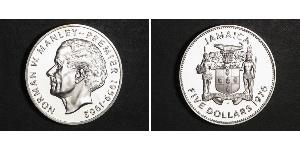 5 Dollar Jamayica (1962 - ) Argent 