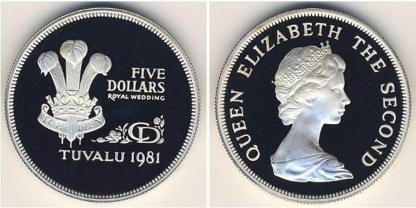 5 Dollar Tuvalu Argent 