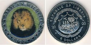 5 Dollar Liberia Copper/Nickel 