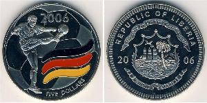 5 Dollar Liberia Copper/Nickel 
