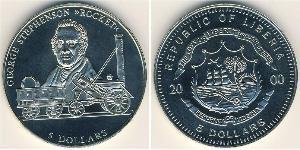 5 Dollar Liberia Copper/Nickel 