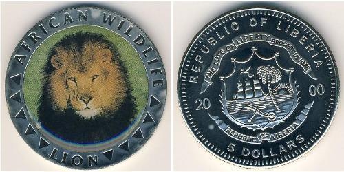 5 Dollar Liberia Copper/Nickel 