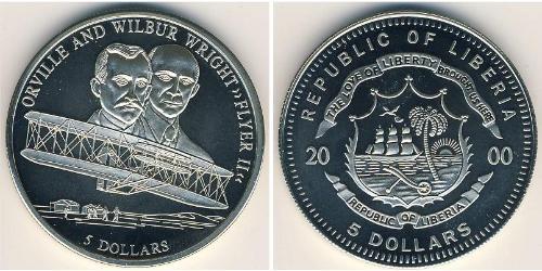 5 Dollar Liberia Copper/Nickel 