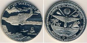 5 Dollar Marshall Islands Copper/Nickel 