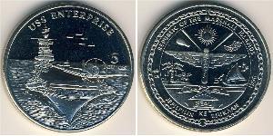 5 Dollar Marshall Islands Copper/Nickel 